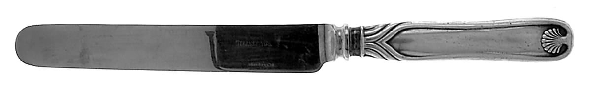 Palm (Sterling, 1871, Monograms) Blunt Hollow Knife with Bolster by Tiffany & CO SILVER-1