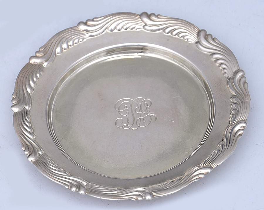 Wave Edge (Sterling, 1884, Waves, Hollowware) Butter Pat by Tiffany & CO SILVER-1