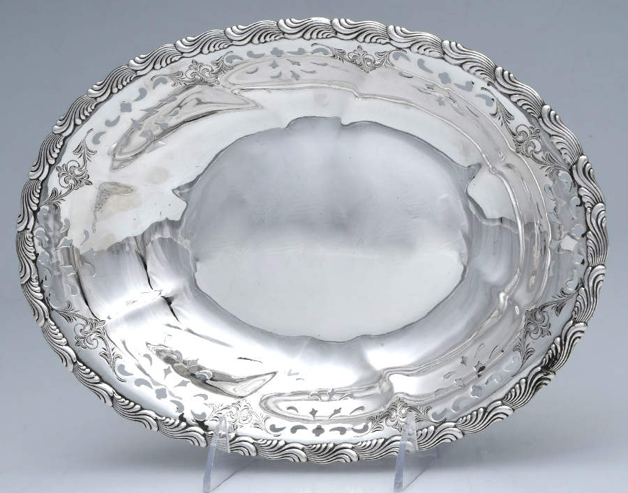 Wave Edge (Sterling, 1884, Waves, Hollowware) 11" Bread Tray by Tiffany & CO SILVER-1
