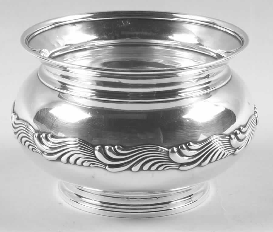 Wave Edge (Sterling, 1884, Waves, Hollowware) Waste Bowl by Tiffany & CO SILVER-1