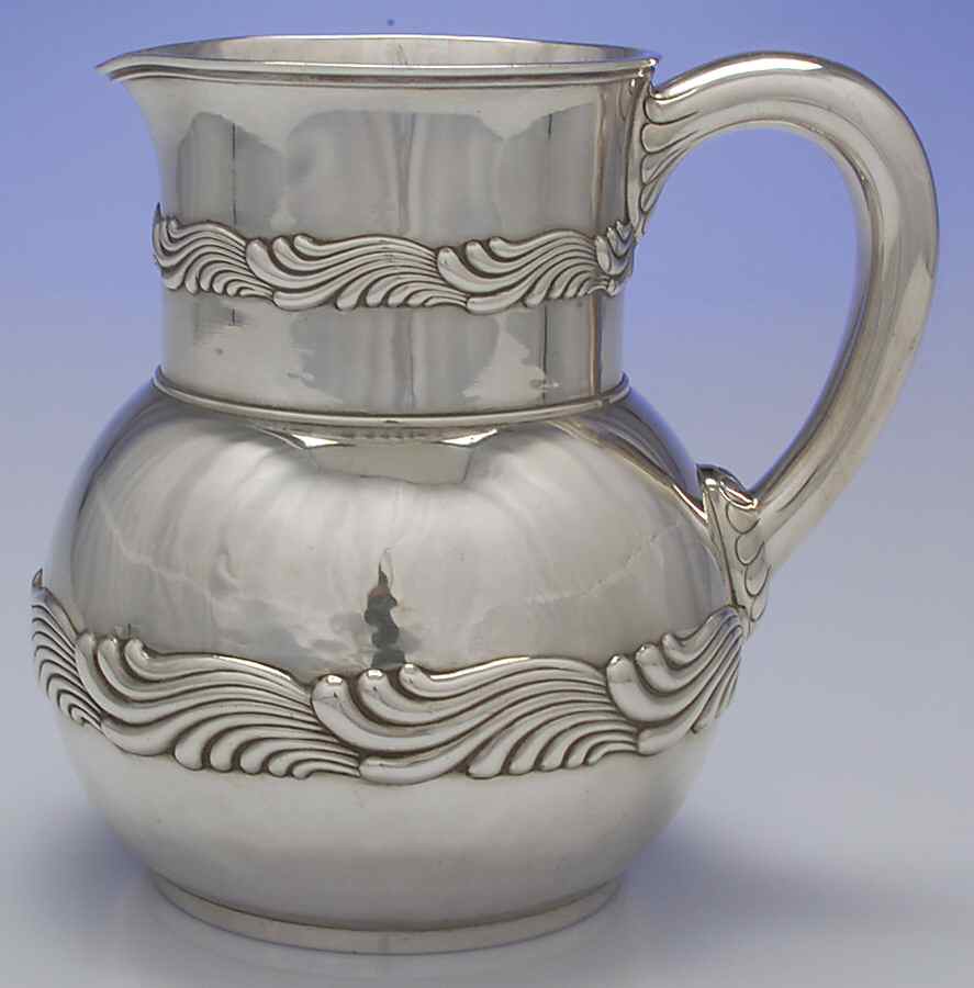 Wave Edge (Sterling, 1884, Waves, Hollowware) 68 Oz Water Pitcher by Tiffany & CO SILVER-1