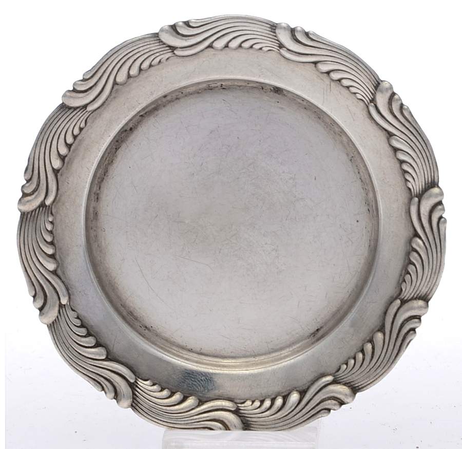 Wave Edge (Sterling, 1884, Waves, Hollowware) Sterling Butter Pat by Tiffany & CO SILVER-1
