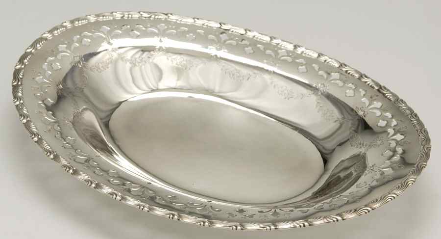 Wave Edge (Sterling, 1884, Waves, Hollowware) 11" Bread Tray by Tiffany & CO SILVER-1