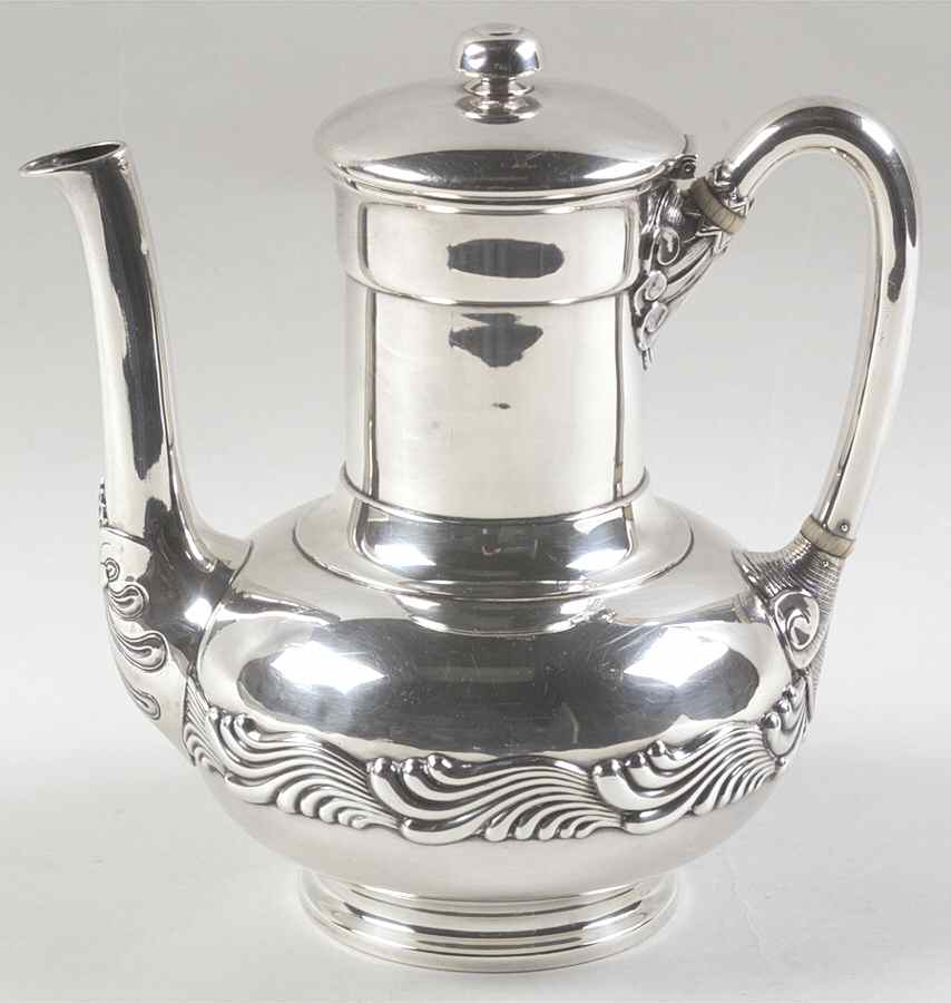 Wave Edge (Sterling, 1884, Waves, Hollowware) Coffee Pot by Tiffany & CO SILVER-1