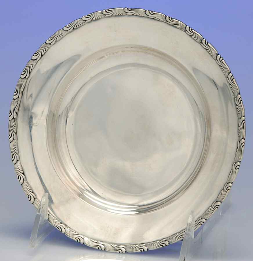 Wave Edge (Sterling, 1884, Waves, Hollowware) Wine Bottle Coaster by Tiffany & CO SILVER-1