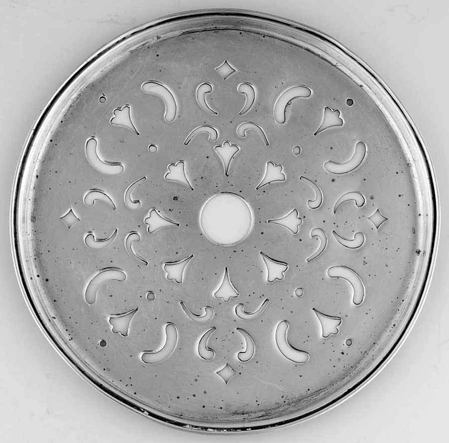 Wave Edge (Sterling, 1884, Waves, Hollowware) Strainer for Round Open Butter by Tiffany & CO SILVER-1