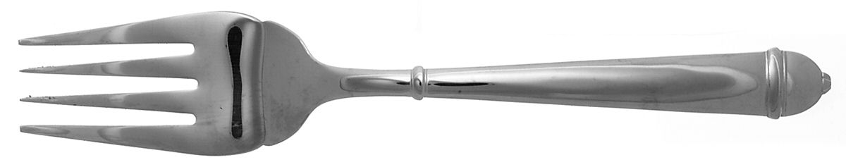 Copenhagen (Stainless, Glossy) Medium Solid Cold Meat Serving Fork by Towle Silver-1