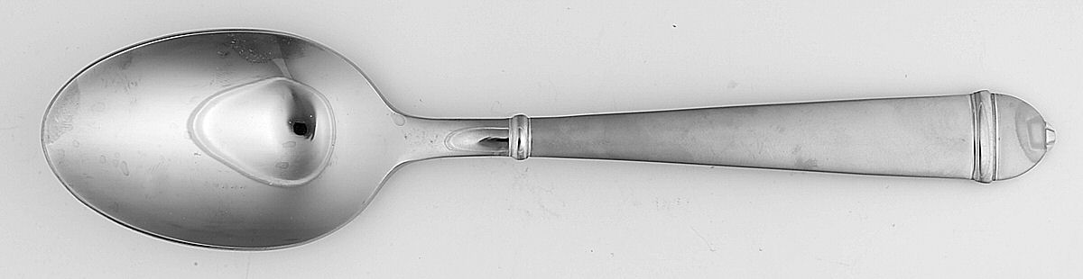 Copenhagen (Stainless, Frosted with Glossy Accent) Tablespoon (Serving Spoon) by Towle Silver-1