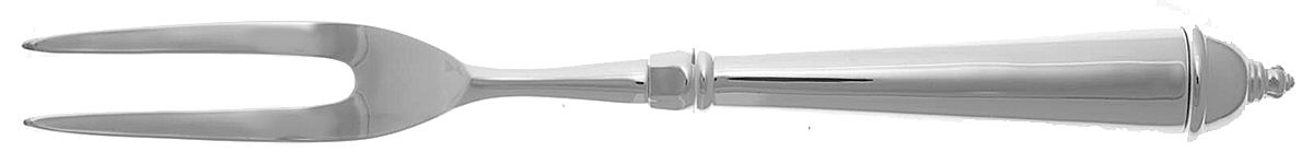 Copenhagen (Silverplate, 2000, Glossy) Large Stainless-Prong Roast Carving Fork by Towle Silver-1