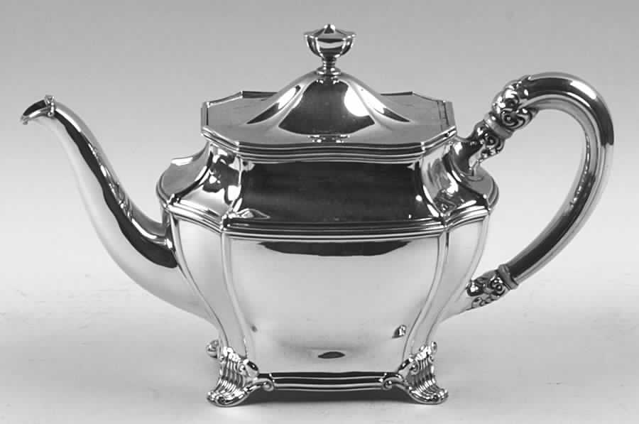 7653 (Sterling, Hollowware) Teapot by Towle Silver-1