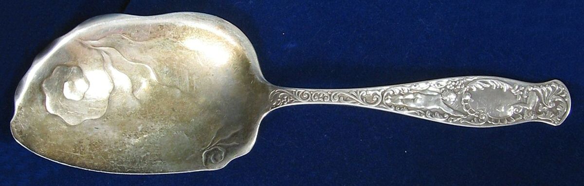 TWS281(STERLING) Large Solid Ice Cream Server by Towle Silver-1