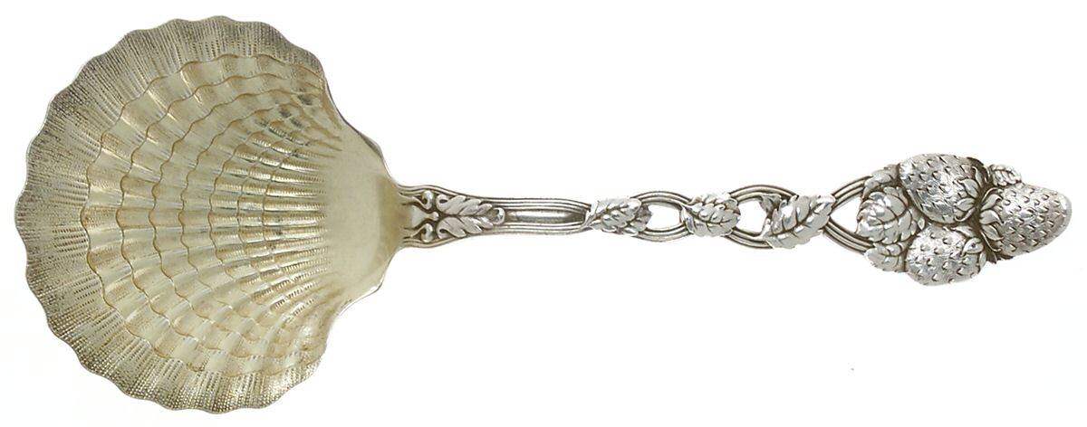 Strawberry (Sterling, Pierced) Spoon-Berry/Casserole-Sld/Shll by Tiffany & CO SILVER-1
