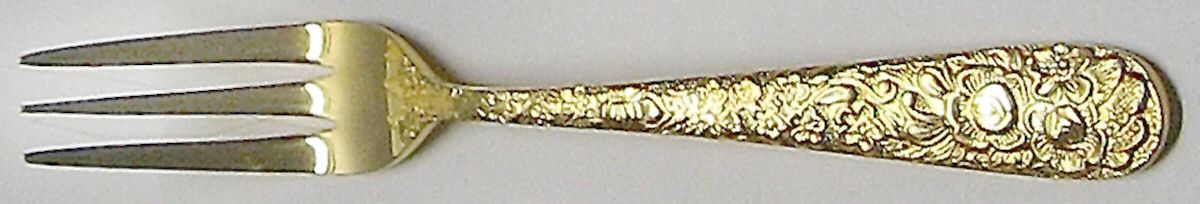 Golden Fragonard (Gold Electroplate) Individual Salad Fork by Towle Silver-1