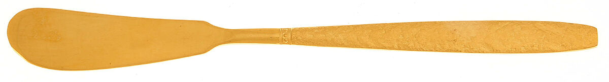 Firense-Gold (Gold Electroplate) Flat Handle Butter Spreader by Towle Silver-1