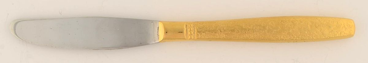 Firense-Gold (Gold Electroplate) Modern Hollow Knife by Towle Silver-1