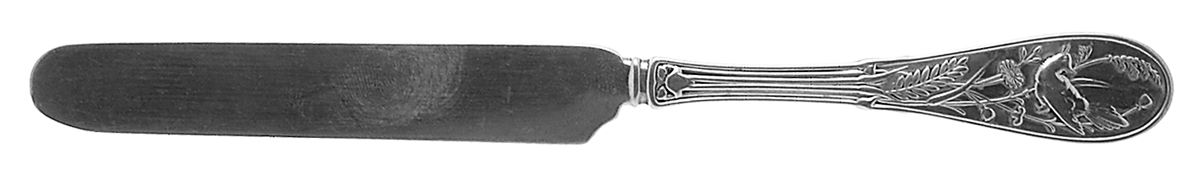 Japanese (Sterling, 1871, Monograms) Solid Tea/Child Knife by Tiffany & CO SILVER-1