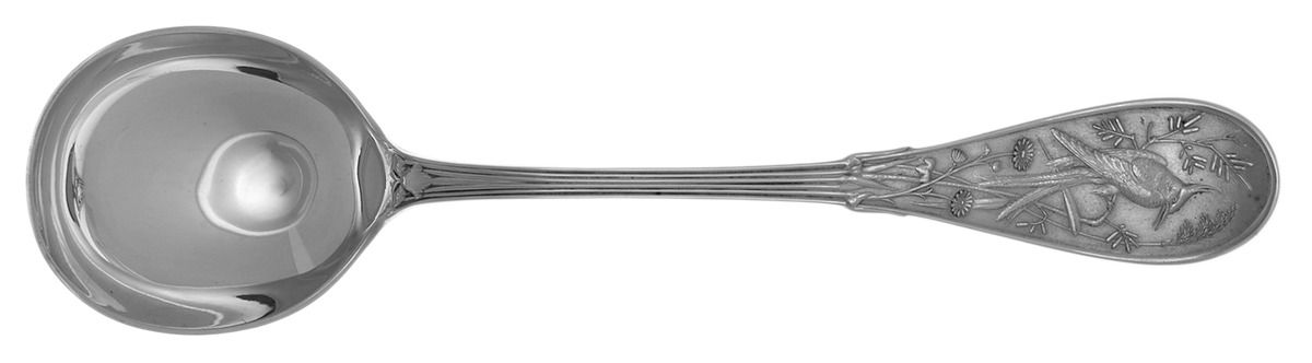 Japanese (Sterling, 1871, No Monograms) Round Bowl Soup Spoon (Gumbo) by Tiffany & CO SILVER-1