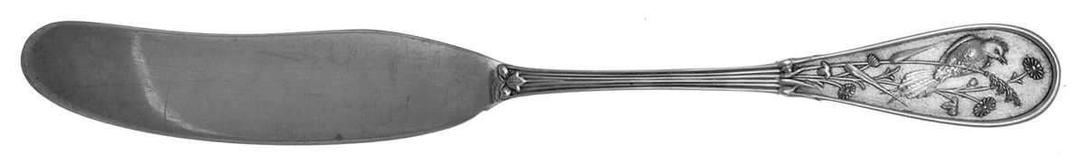 Japanese (Sterling, 1871, No Monograms) Flat Handle Butter Spreader by Tiffany & CO SILVER-1