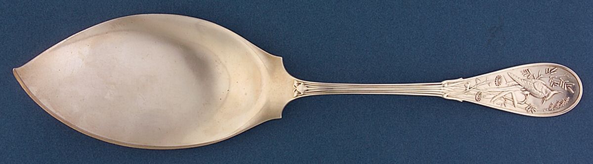 Japanese (Sterling, 1871, Monograms) Large Solid Ice Cream Server by Tiffany & CO SILVER-1