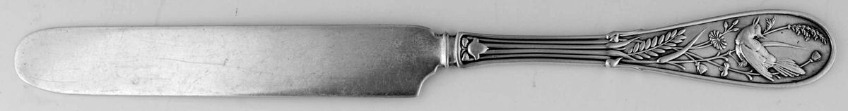 Japanese (Sterling, 1871, Monograms) Solid Tea/Child Knife by Tiffany & CO SILVER-1