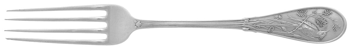 Japanese (Sterling, 1871, Monograms) Solid Youth Tea Fork by Tiffany & CO SILVER-1
