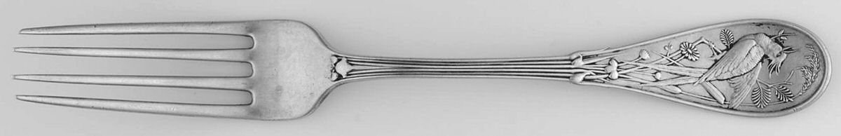 Japanese (Sterling, 1871, Monograms) Fork by Tiffany & CO SILVER-1