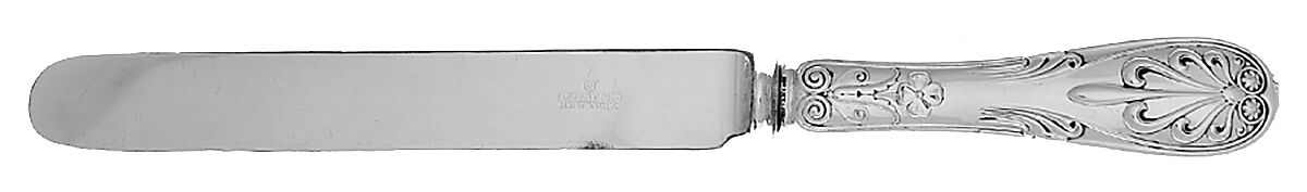 Saratoga (Sterling, 1870, No Monograms) Blunt Hollow Handle Knife W/Bolster by Tiffany & CO SILVER-1