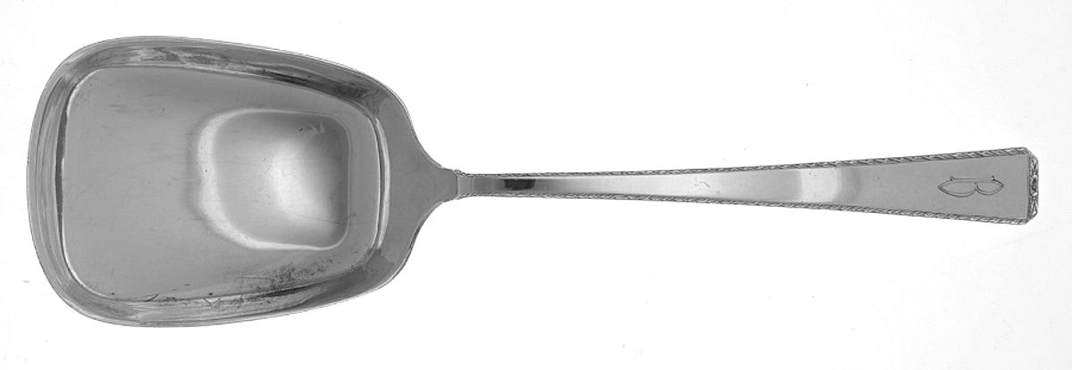 Drury Lane (Sterling, 1939, No Monograms) Solid Salad Serving Spoon by Towle Silver-1