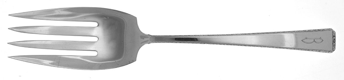 Drury Lane (Sterling, 1939, No Monograms) Solid Salad Serving Fork by Towle Silver-1