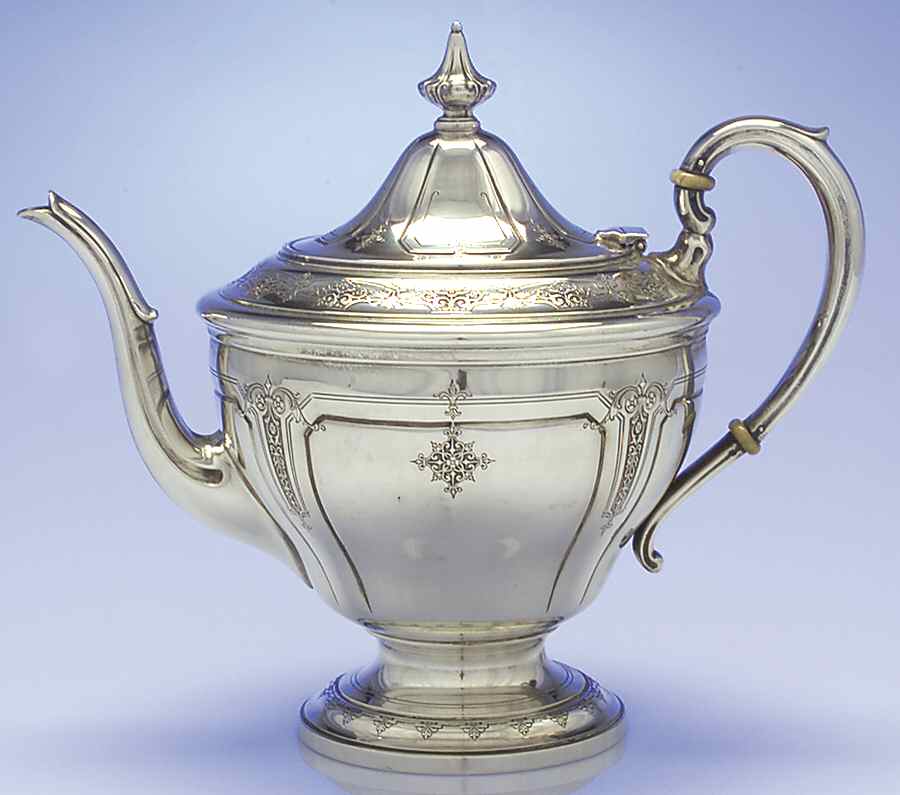 Seville (Sterling, 1926, Hollowware) Teapot by Towle Silver-1
