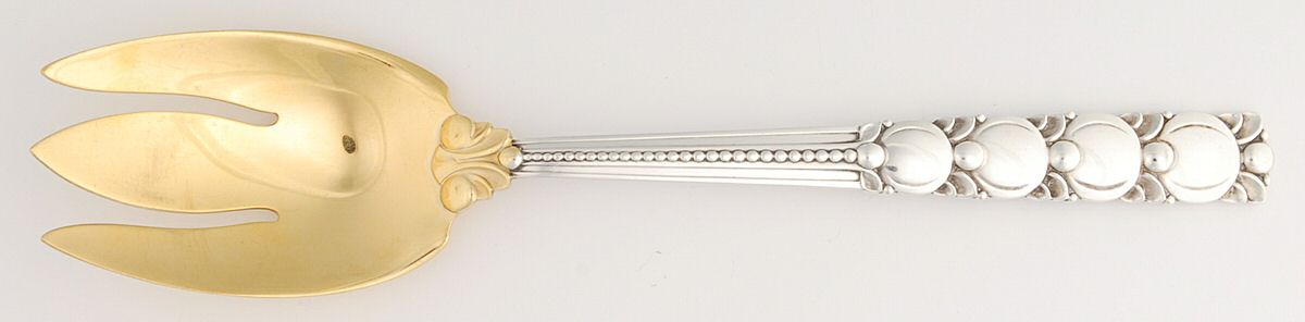 Tomato (Sterling) Solid Salad Serving Fork by Tiffany & CO SILVER-1