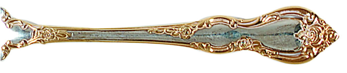 Spanish Provincial Gold (Sterling, 1967) Fork by Towle Silver-1