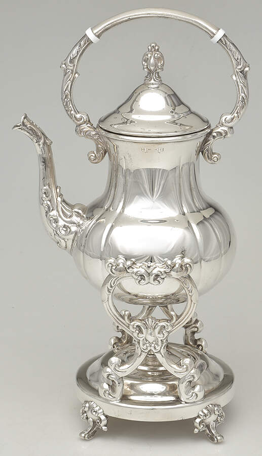 TWS305 (SILVERPLATE, HOLLOWWARE) Kettle, Stand & Burner by Towle Silver-1