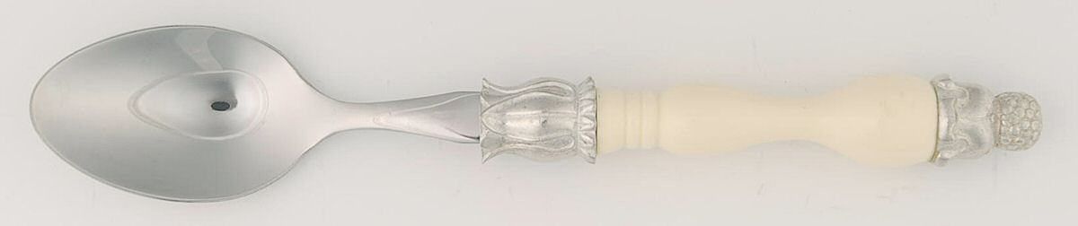 Calyx Baroque-Ivory (Stainless) Teaspoon by Tracy Porter-1