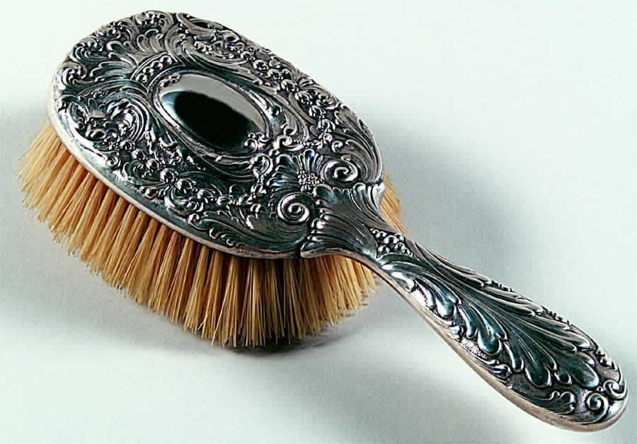 TIS34 (Sterling, Hollowware) Hair Brush by Tiffany & CO SILVER-1