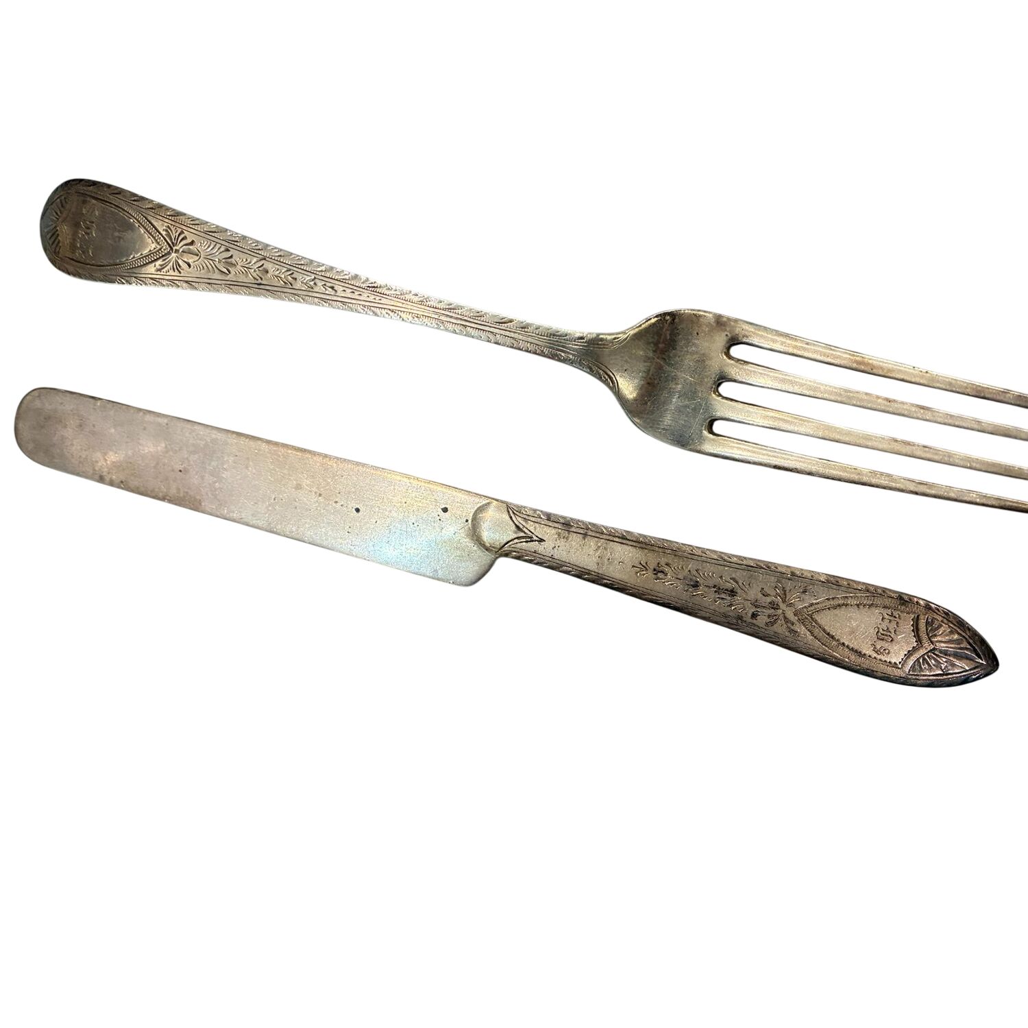 Faneuil-Engraved (Sterling, 1910) Solid Dessert/Tea Knife by Tiffany & CO SILVER-1