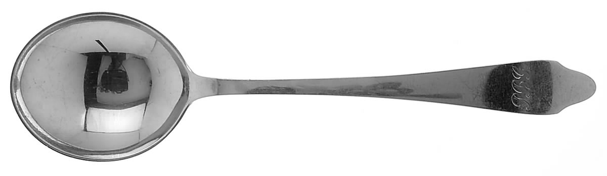 Clinton (Sterling, "L"-No Stamp) Round Bowl Soup Spoon (Gumbo) by Tiffany & CO SILVER-1