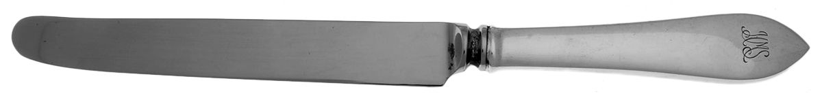 Faneuil (Sterling, "L" or No Stamps) Monogramed New French Hollow Knife with Bolster by Tiffany & CO SILVER-1