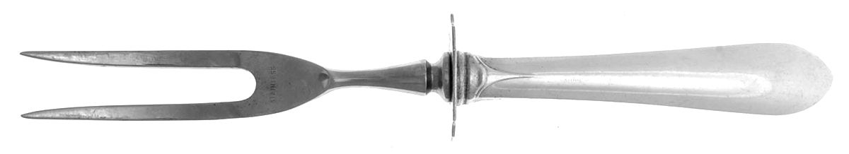 Faneuil (Sterling, "L" or No Stamps) Small Carving Fork Stainless Prong W/Sterling Guar by Tiffany & CO SILVER-1