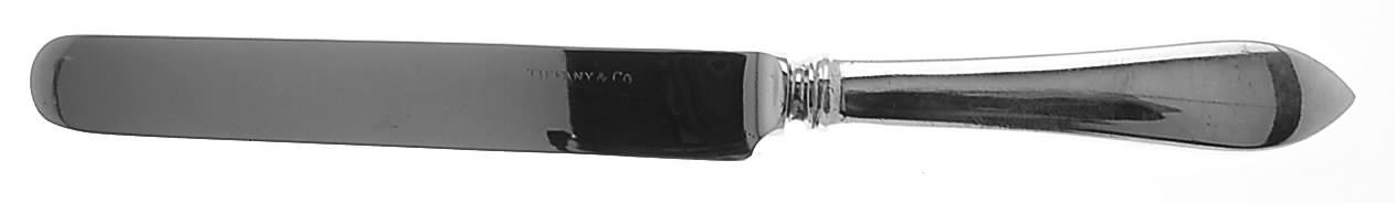 Faneuil (Sterling, "L" or No Stamps) Blunt Hollow Knife with Bolster by Tiffany & CO SILVER-1