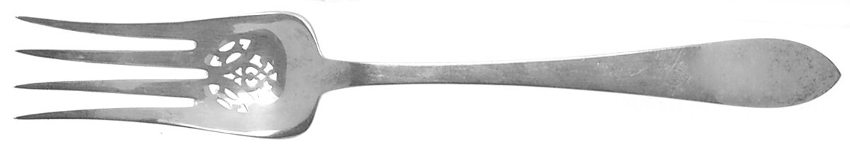 Faneuil (Sterling, "L" or No Stamps) Large Solid Cold Meat Serving Fork by Tiffany & CO SILVER-1