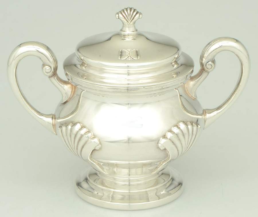 Onslow (Silverplate, Hollowware) Sugar Bowl & Lid by Tuttle-1