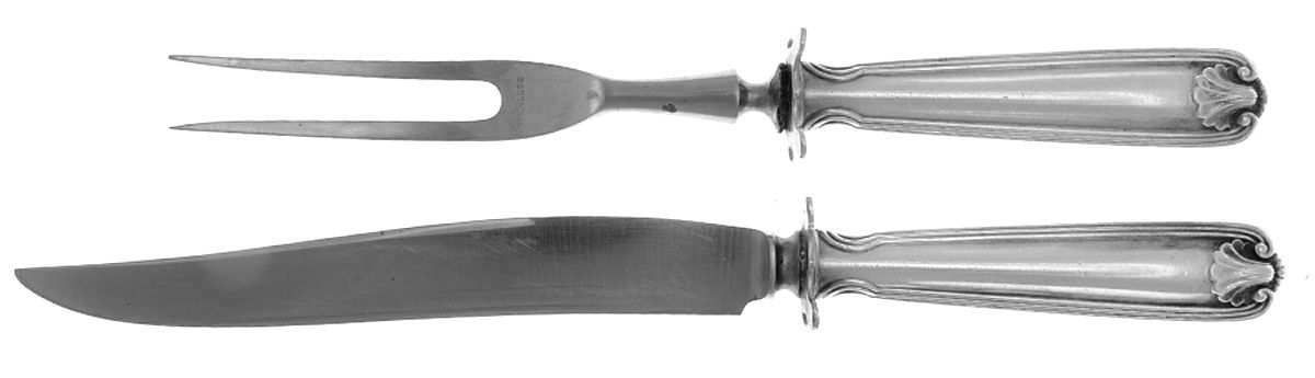 Benjamin Franklin (Sterling, "Towle") Small Steak 2-Piece Carving Set w/Stainless Blade by Towle Silver-1