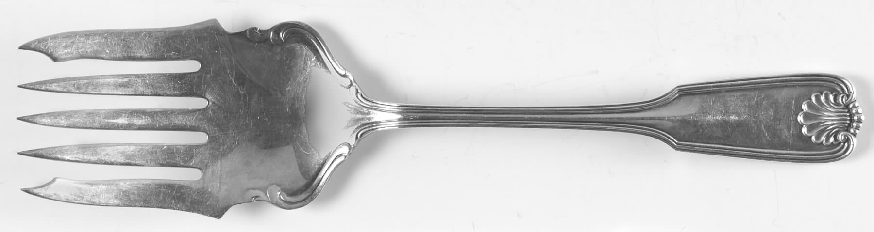 Benjamin Franklin (Sterling, "Towle") Large Solid Fish Serving Fork by Towle Silver-1