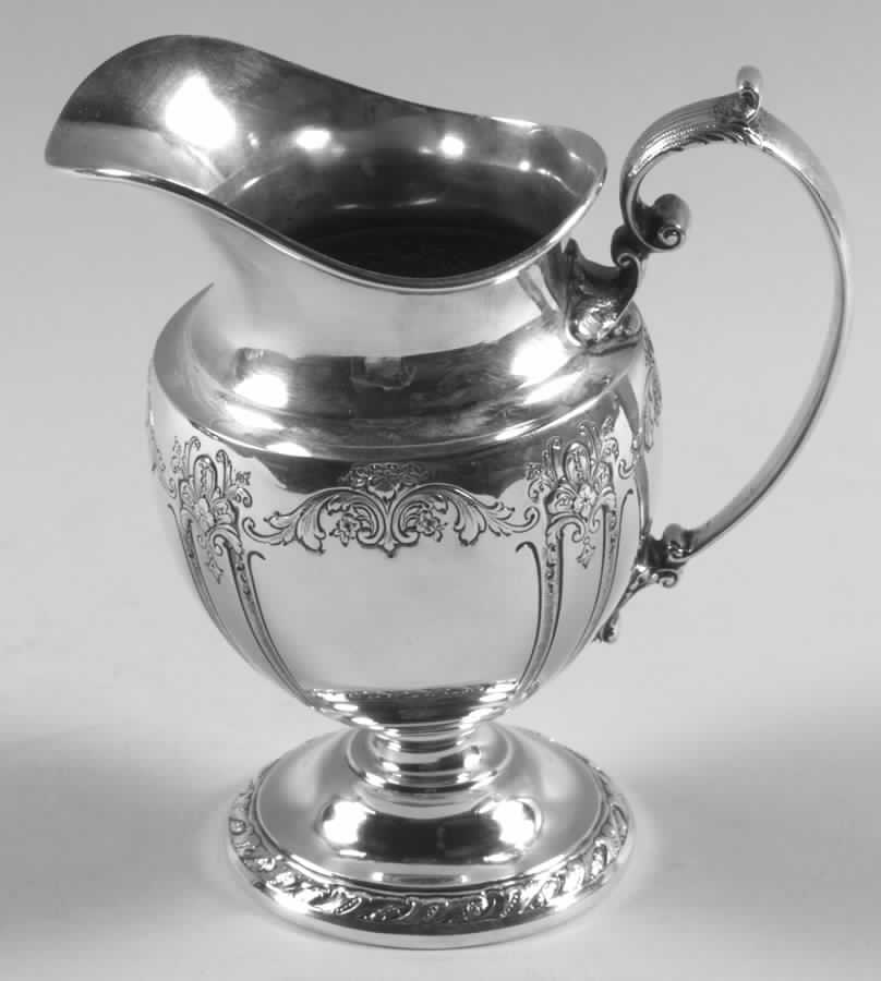 Candlelight-Chased (Sterling, Hollowware) Creamer by Towle Silver-1