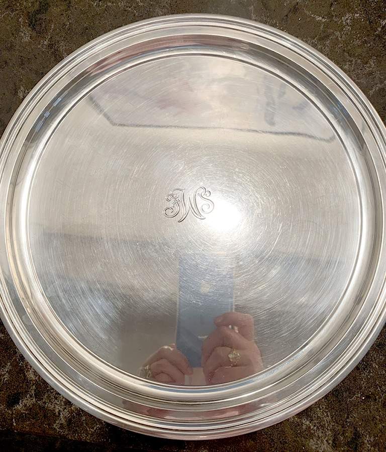 Hamilton (Sterling, Hollowware) 11" Round Tray by Tiffany & CO SILVER-1