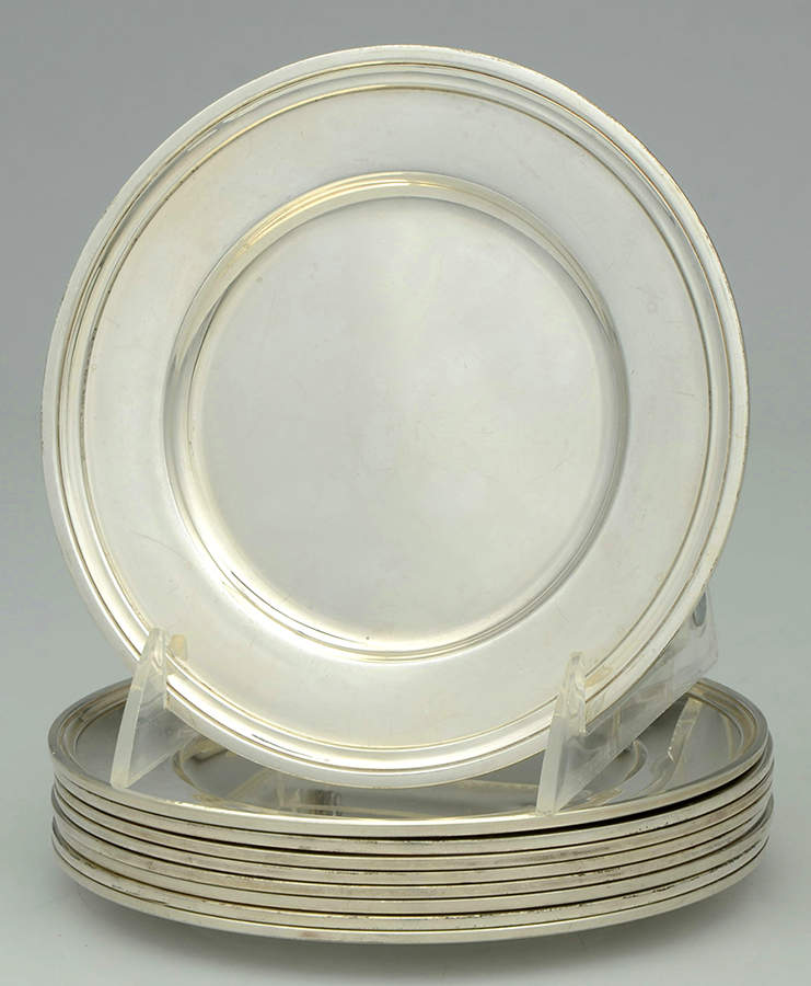 Hamilton (Sterling, Hollowware) Bread & Butter Plate - Set of 8 by Tiffany & CO SILVER-1
