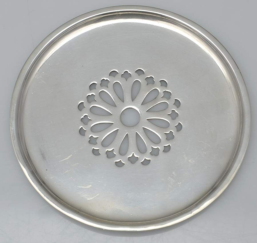 Hamilton (Sterling, Hollowware) Strainer for Round Open Butter by Tiffany & CO SILVER-1