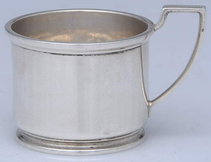 Hamilton (Sterling, Hollowware) Sterling Demitasse Cup and Saucer by Tiffany & CO SILVER-1