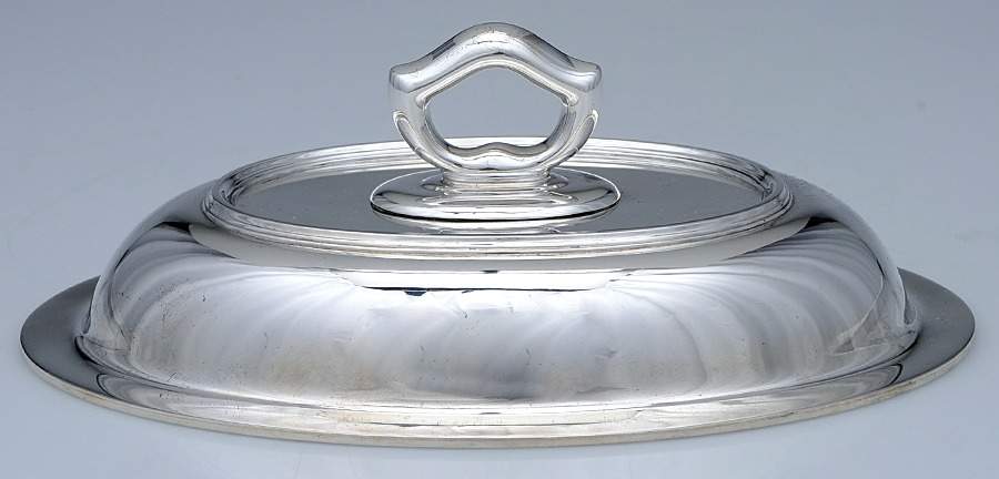 Hamilton (Sterling, Hollowware) Lid for 10" Oval Double Vegetable by Tiffany & CO SILVER-1